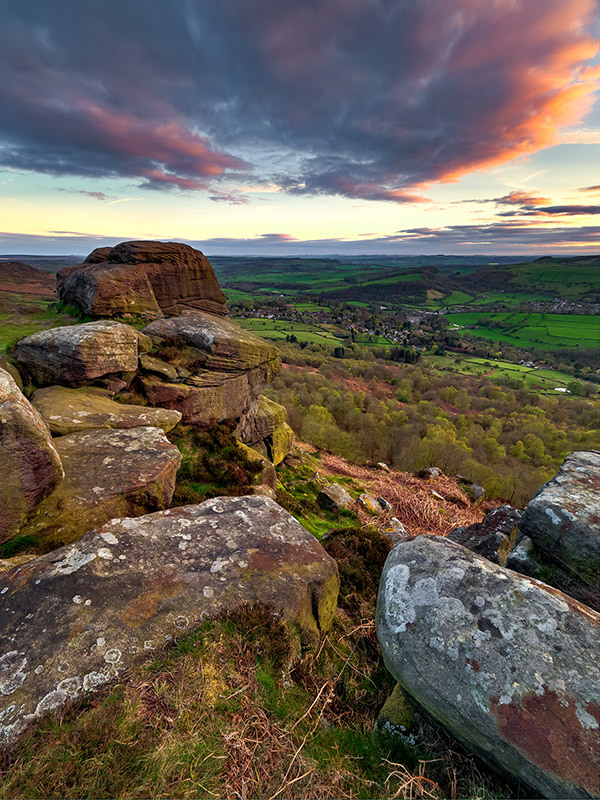 Curbar Edge Sunset