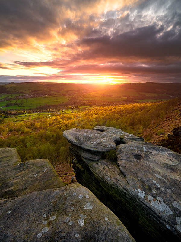 Curbar Edge Sunset II