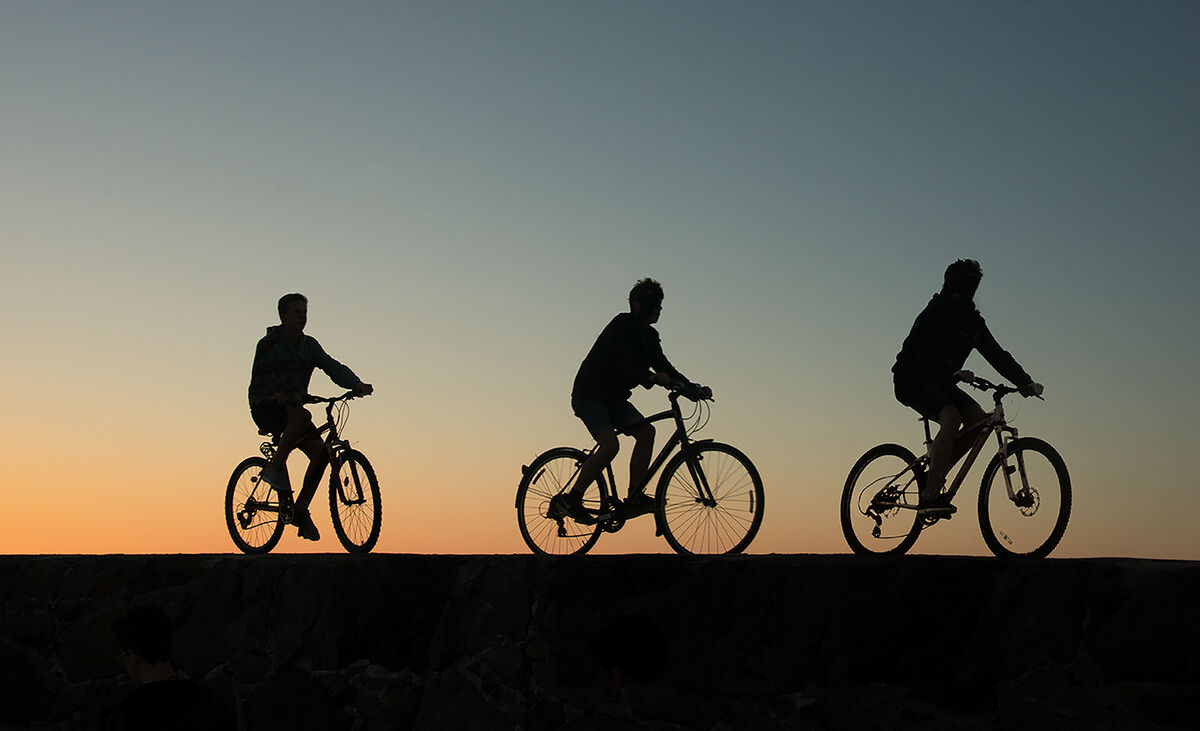 1st Anthony Le Conte ,Silhouette Contre Jour,3 Bicycles
