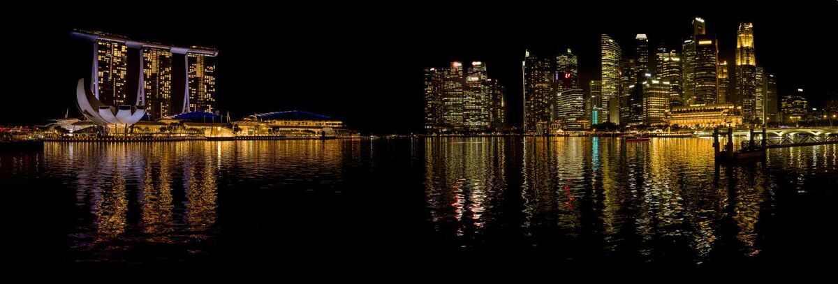 2nd Chris Massey  Panoramic Singapore Night Cityscape