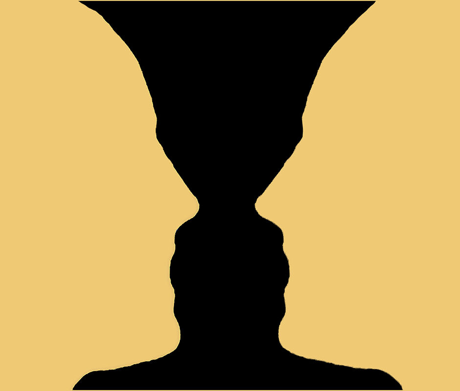 Derek Tostevin DPAGB, BPE1,Silhouette Contre Jour,Vase