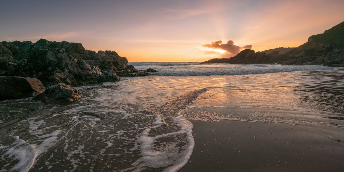 Martin Sarre  Panoramic Sunset At Jaonnet Bay