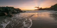 Martin Sarre  Panoramic Sunset At Jaonnet Bay