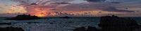 Martyn Elliston ,Panoramic, Grandes Rocques Sunset