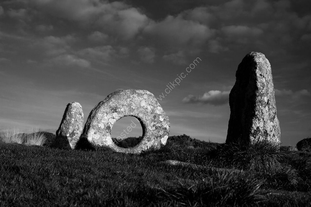 Men-an-Tol, ancient monument in west Cornwall.