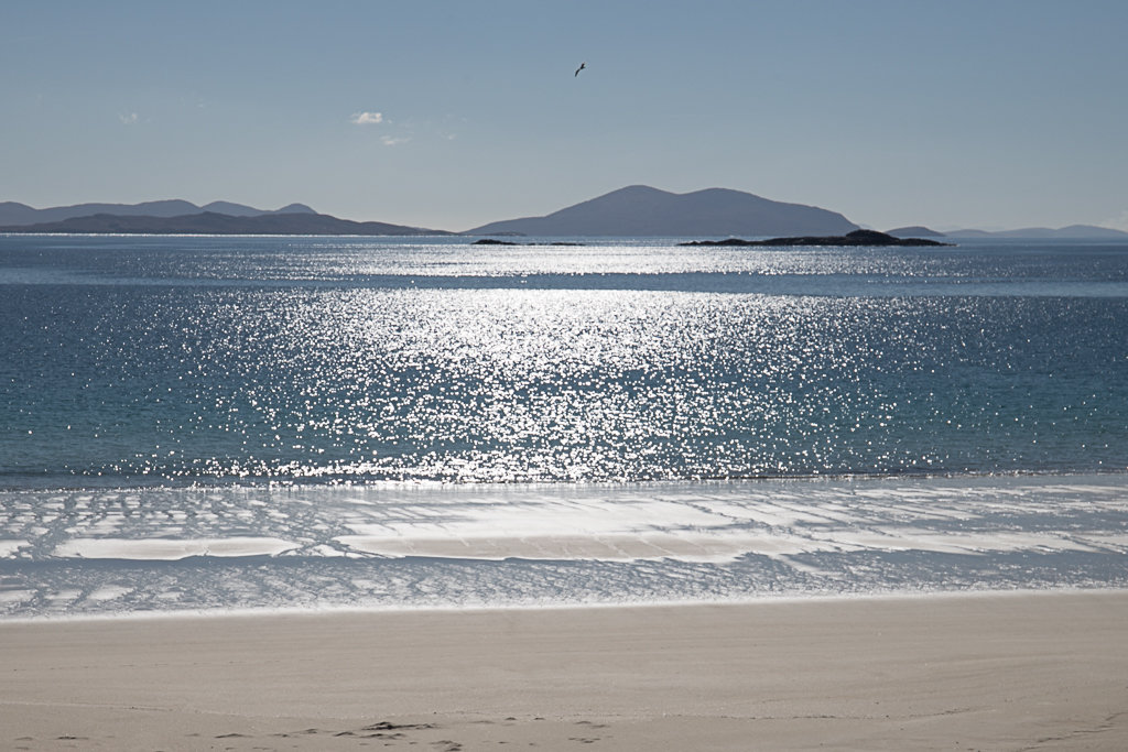 Beach scene, Isle of Harris, Scotland, water, sea,