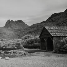 The Boathouse at Dove Lake (Panoramic)