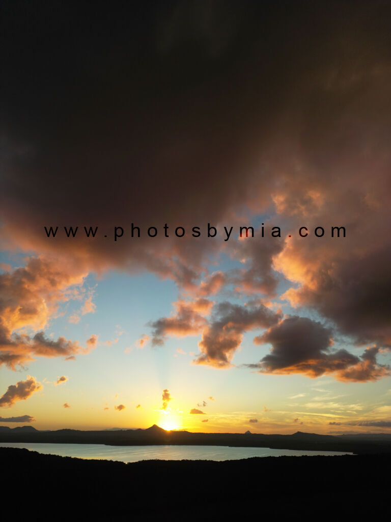 Sunset over Lake Weyba