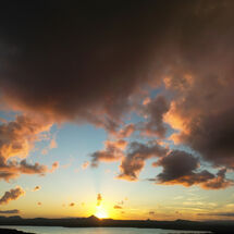 Sunset over Lake Weyba