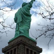 A watchful Lady Liberty
