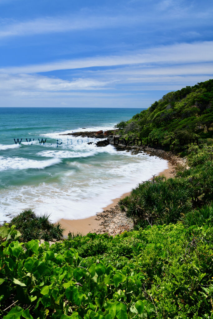 Looking down to the Bay