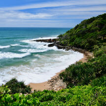 Looking down to the Bay