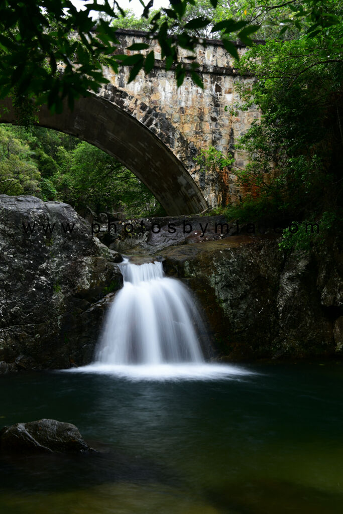 Little Crystal Creek falling under the Bridge