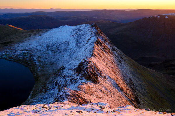 Striding Edge Winter Sunrise