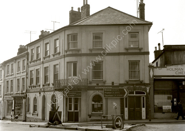 Elephant And Castle, Middle Street, Yeovil BA20 1NA around 1974