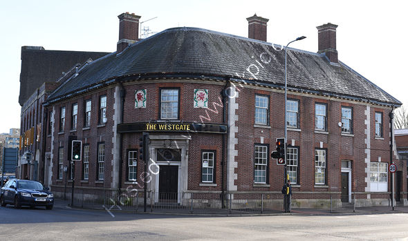 Westgate Hotel pub in 2019 Central Cardiff, now closed.