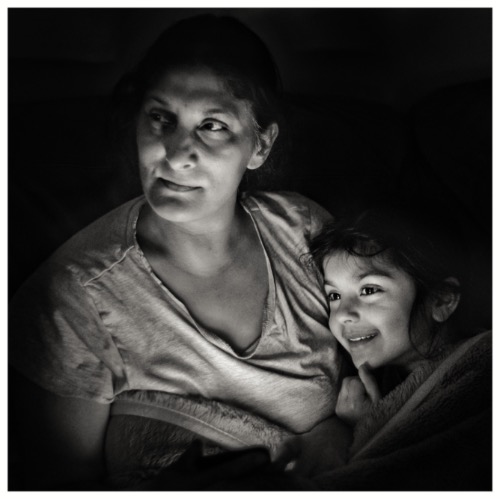 1st Monochrome: Cuddles with Mum by Rakesh Nar