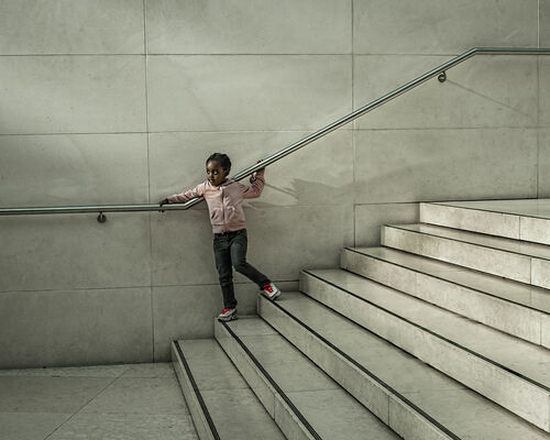 Girl on the Steps