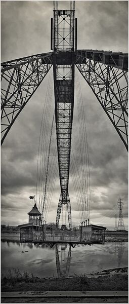 Monochrome 3rd Newport Transporter Bridge by Rakesh Nar