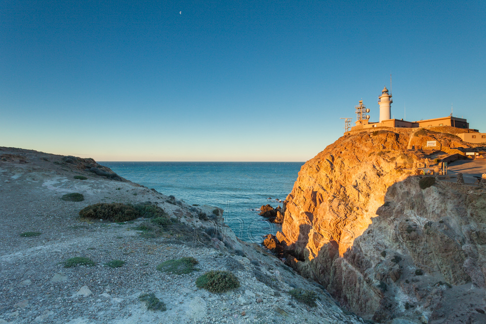 Sunrise at Cabo de Gata lighthouse