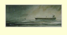227 Riding High - Awaiting Harbour Clearance. 51.5 x 21.5cm