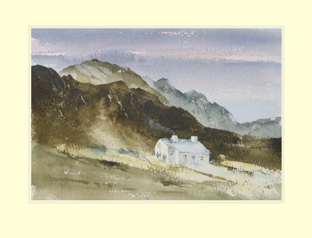 247 Welsh Mountains - Smoking Chimney. 25 x 17.5cm