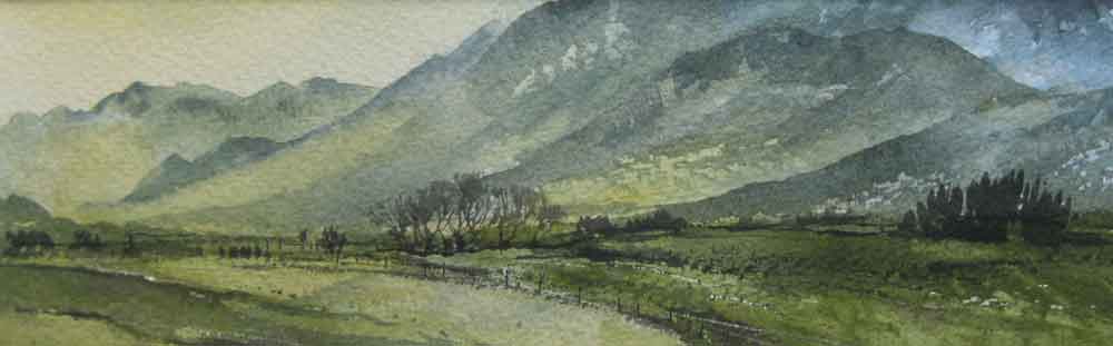 257 Lakeland - Sunlit Wintry Meadow 29 x 9cm