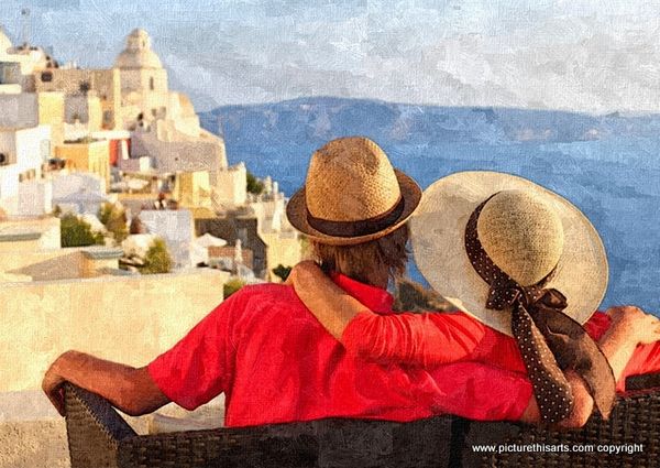 No 19. Soaking up Santorini.