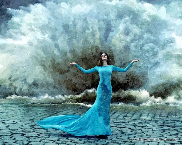 No 12. Amphitrite, Neptune's wife.