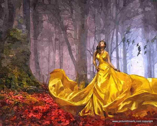 No 4. The golden dress.