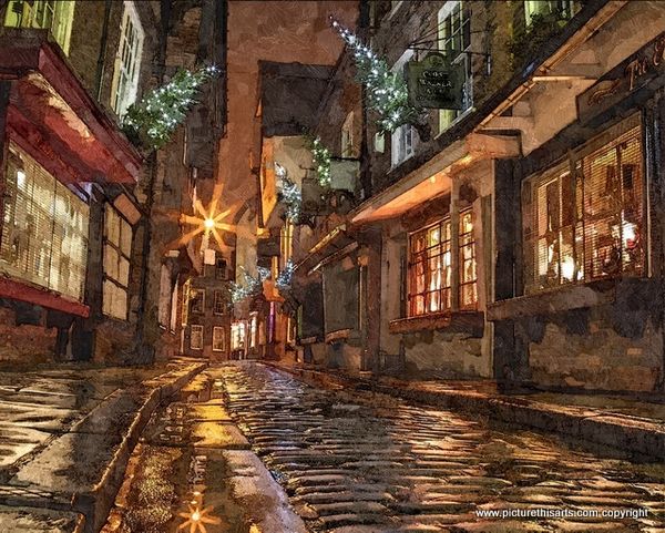 No 18. Christmas Evening The Shambles York.