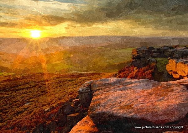 No 30. Sun rise over the Mill stones.