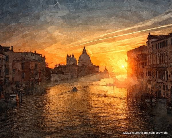 No 36.Venice at night time.