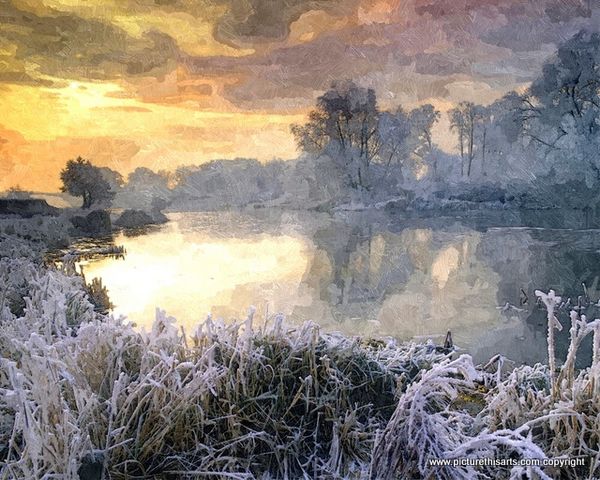 No 39. Cold winters morning by the lake.