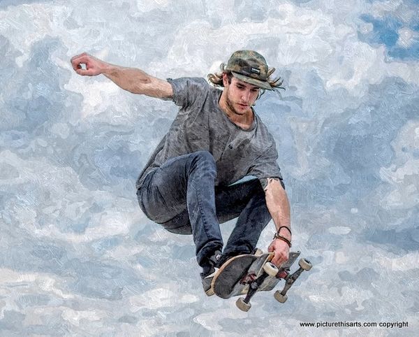 No 21. Skateboarder "AIR".