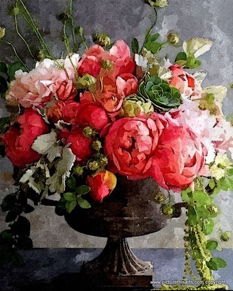 No 9. Floral display in urn.
