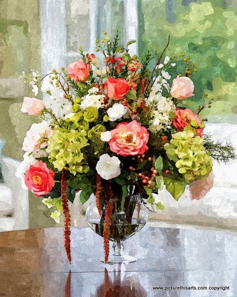 No 11. Reflective floral display.
