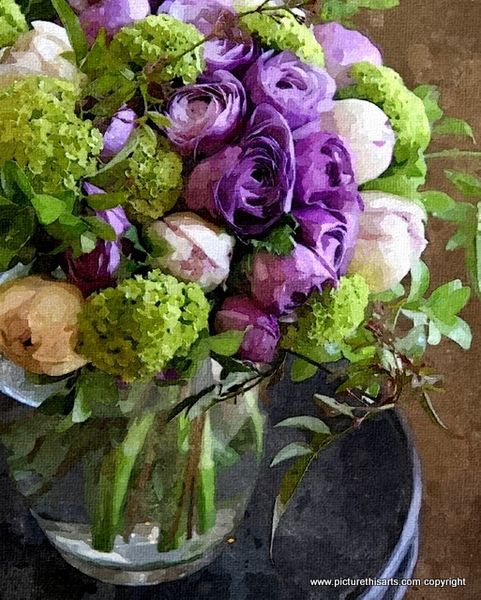 No 27. Flowers on the side table.