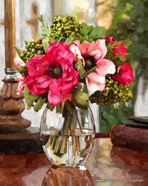 No 32. Reflective flower display.