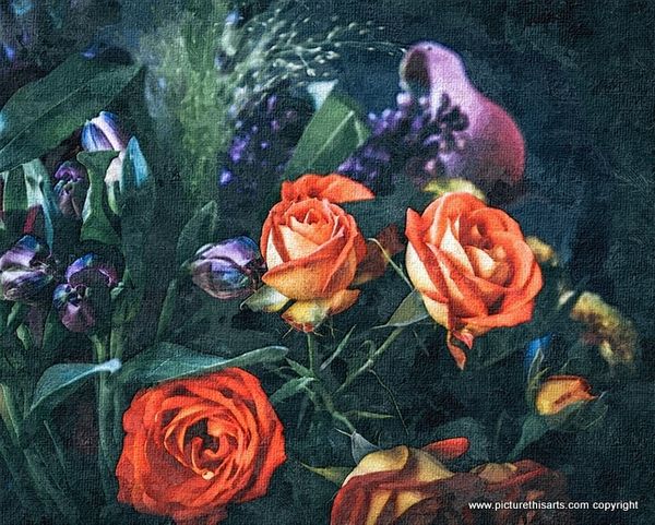 No 53. Orange roses.