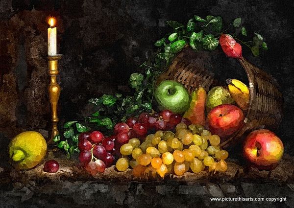 No 61. Fruit by candle light.