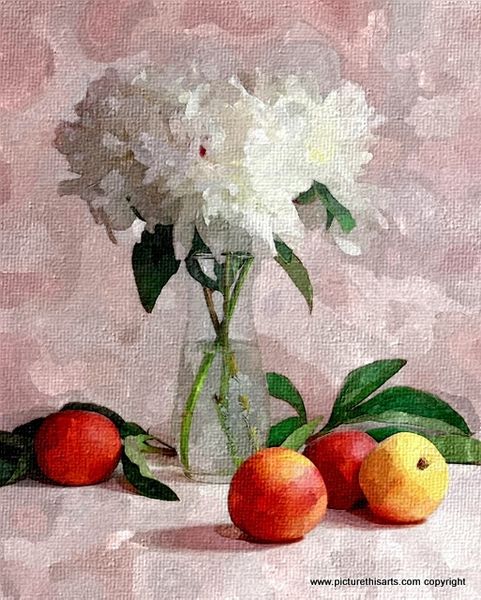 No 72. White and peach.