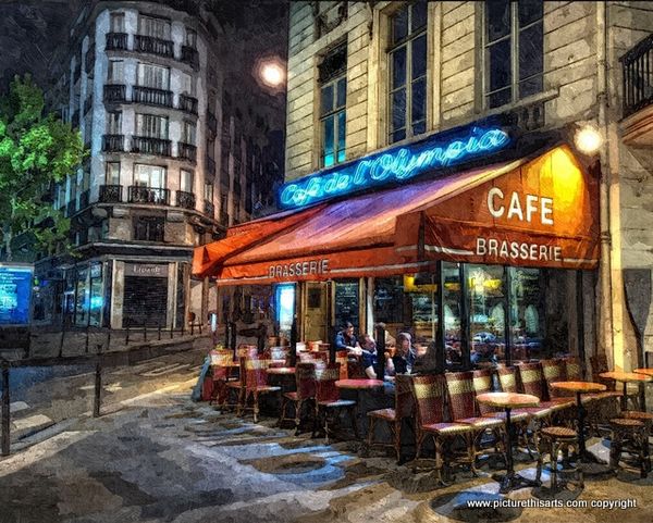 No 14. Cafe Del Olympia Paris.