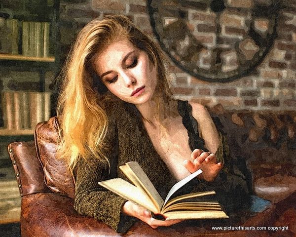 No 6. Lost in her book.