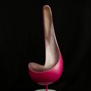 Pearl 01 pink and pearl abstract plaster sculpture