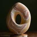 torus shaped rainbow sandstone sculpture