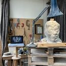 working on Francis Bacon Self Portrait