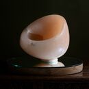 pink shell carved in alabaster