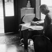 Elderly gent in a cafe, Sydney