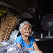 Elderly shopkeeper, Manila